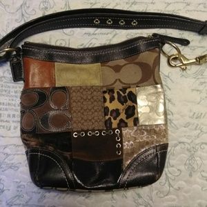 Authentic Coach patch work purse